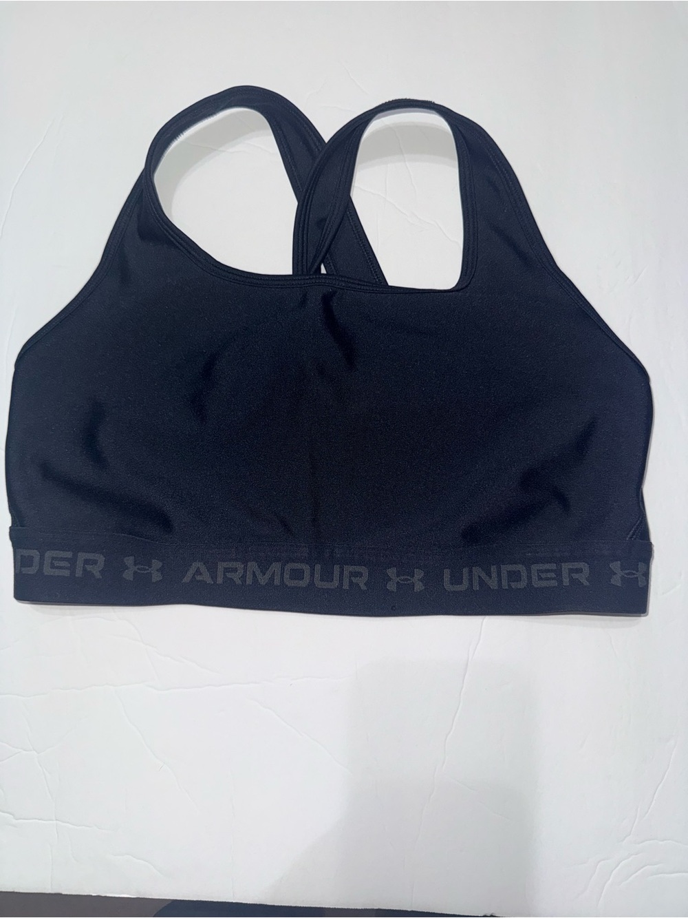 Under Armour Black Racerback Medium-Impact Sports Bra